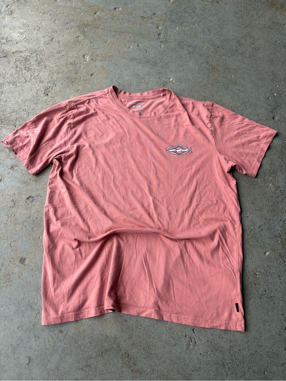 Men's Coral Billabong Graphic Short Sleeve Tee